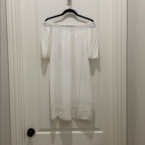 White Off The Shoulder Dress